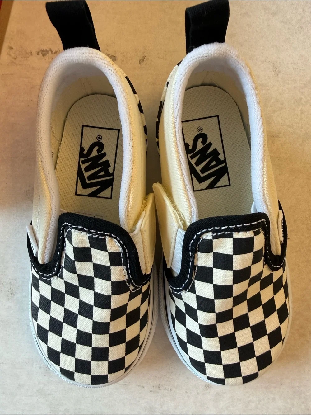 Vans Checkerboard Slip-On Sneakers - Black & White